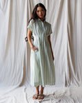 The Prairie Summer Dress | Cotton A-Line Midi with Collar | 1854