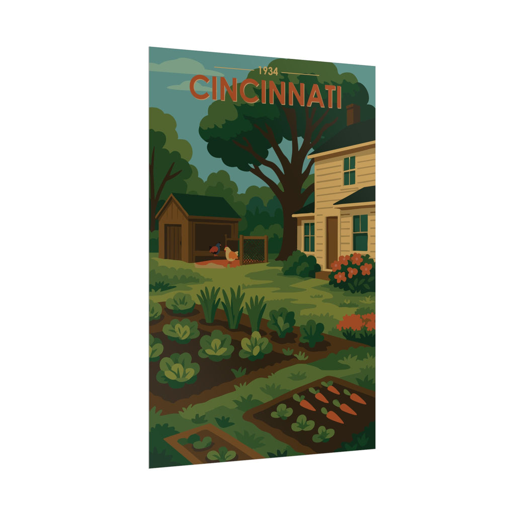Cincinnati Poster | 1934 | Vintage-Inspired Poster Print