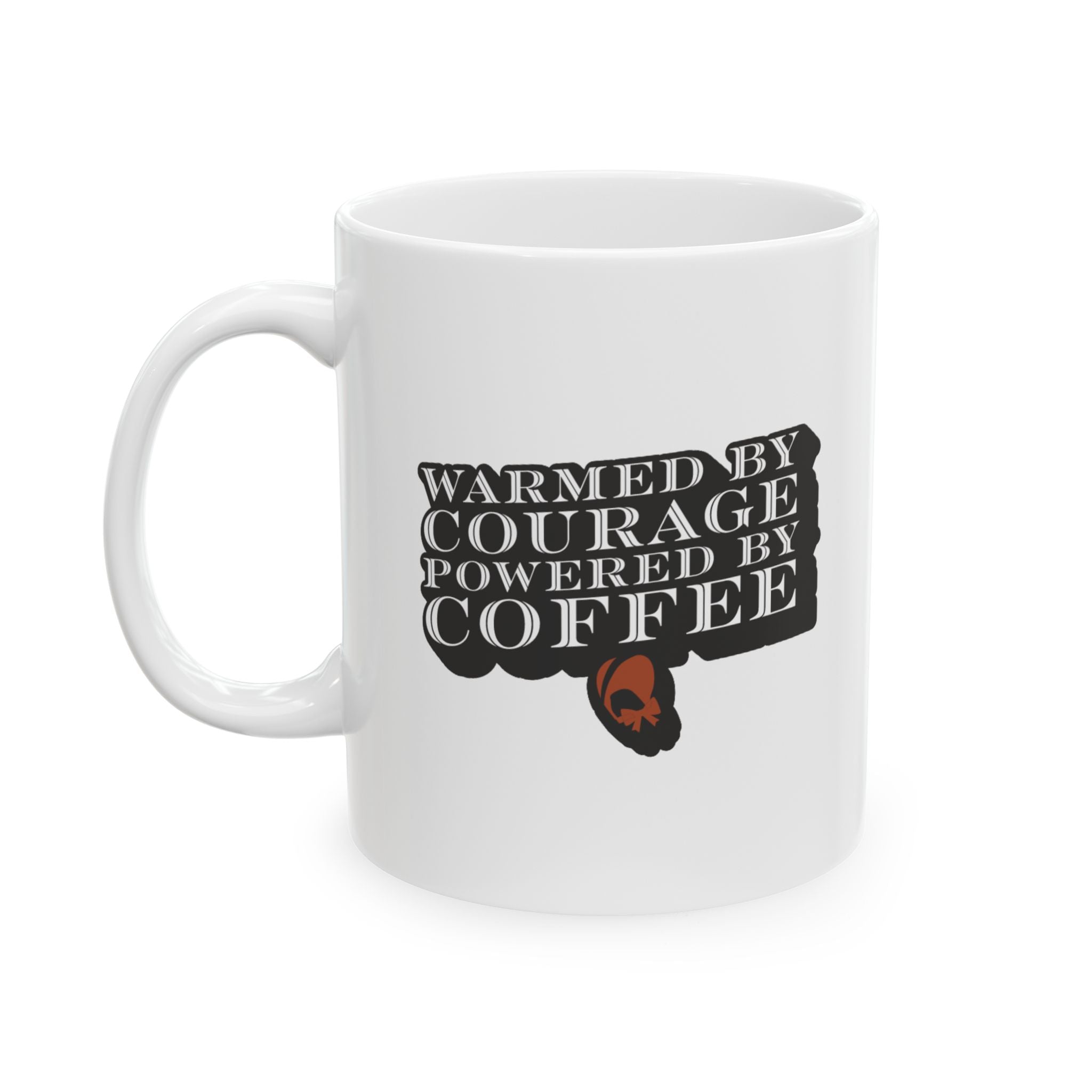Warmed by Courage, Powered by Coffee | 1864 | Ceramic Mug