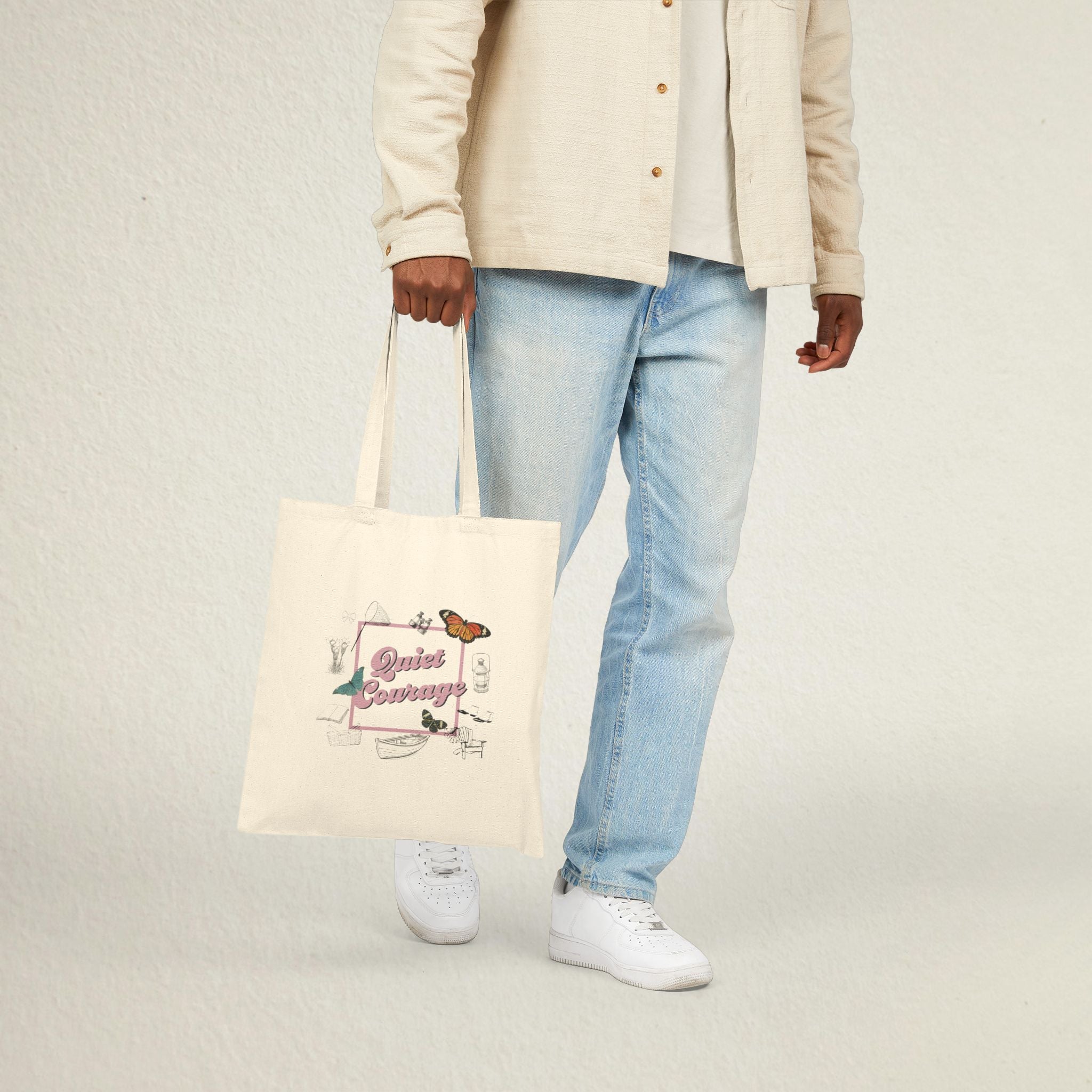 Quiet Courage Tote | Cotton Canvas Bag | 1904 Summer Collection