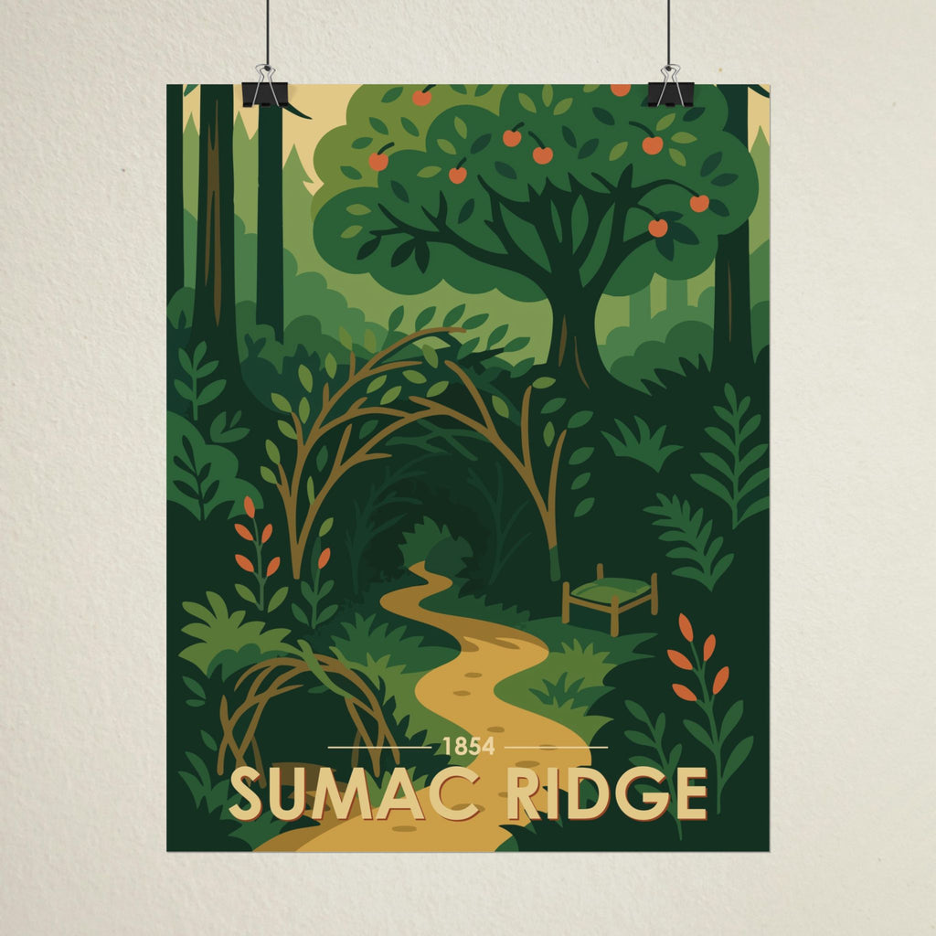 Sumac Ridge Poster | 1854 | Vintage-Inspired Poster Print