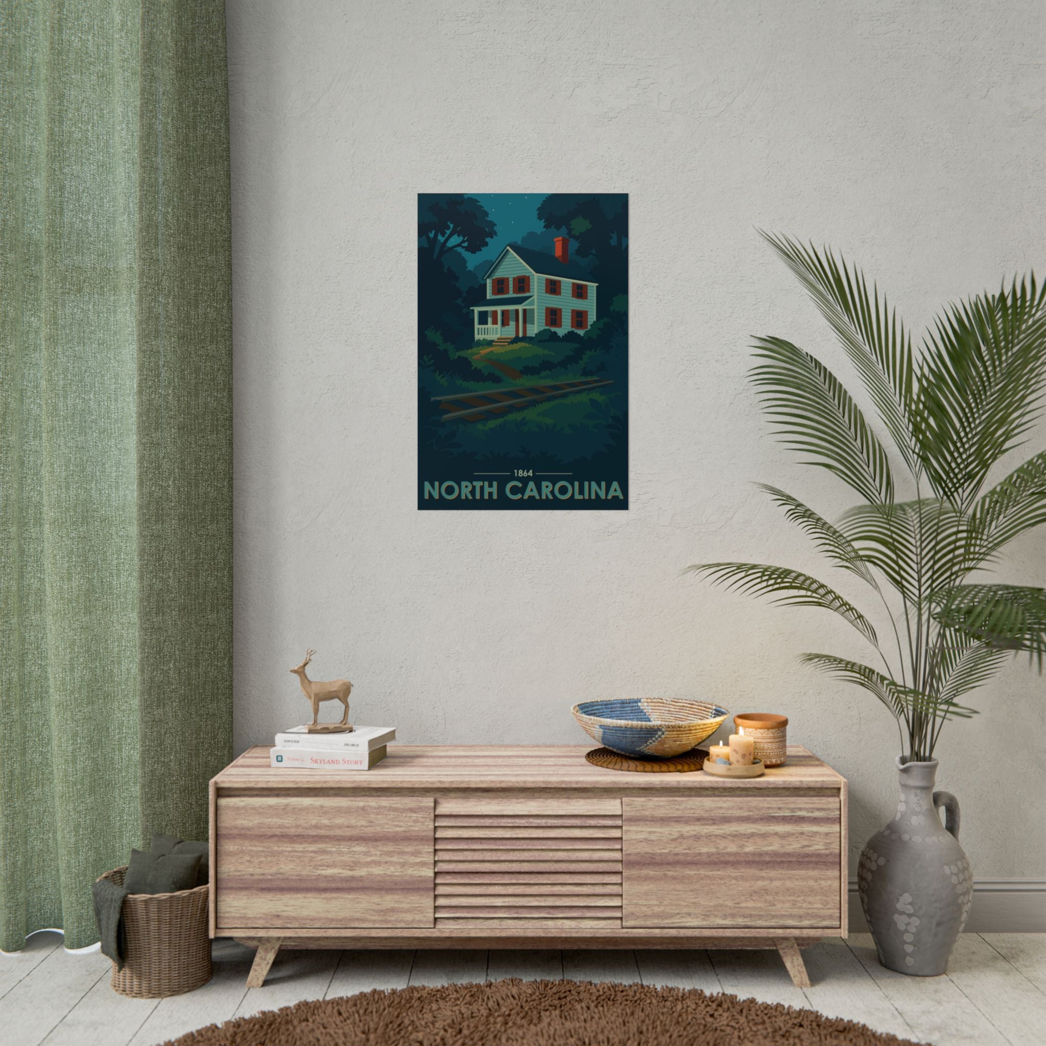 North Carolina Poster | 1864 | Vintage-Inspired Poster Print