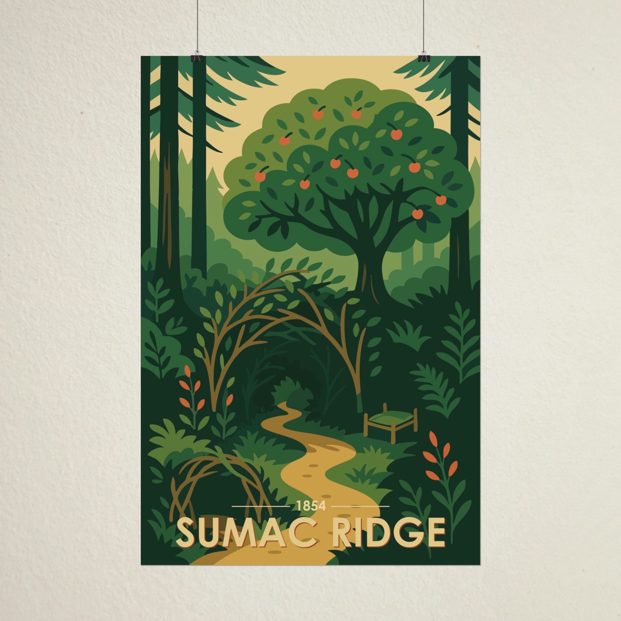 Sumac Ridge Poster | 1854 | Vintage-Inspired Poster Print