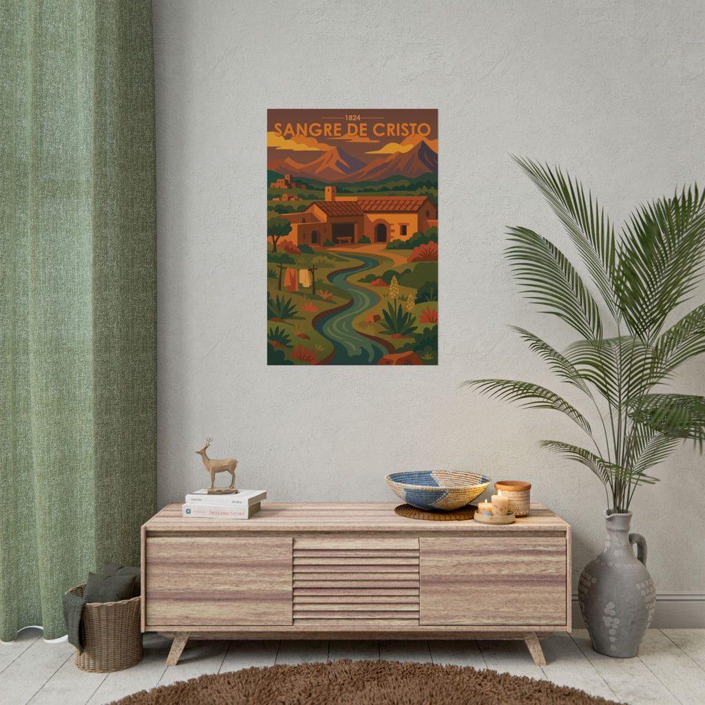 Sangre de Cristo Poster | 1824 | Vintage-Inspired Poster Print