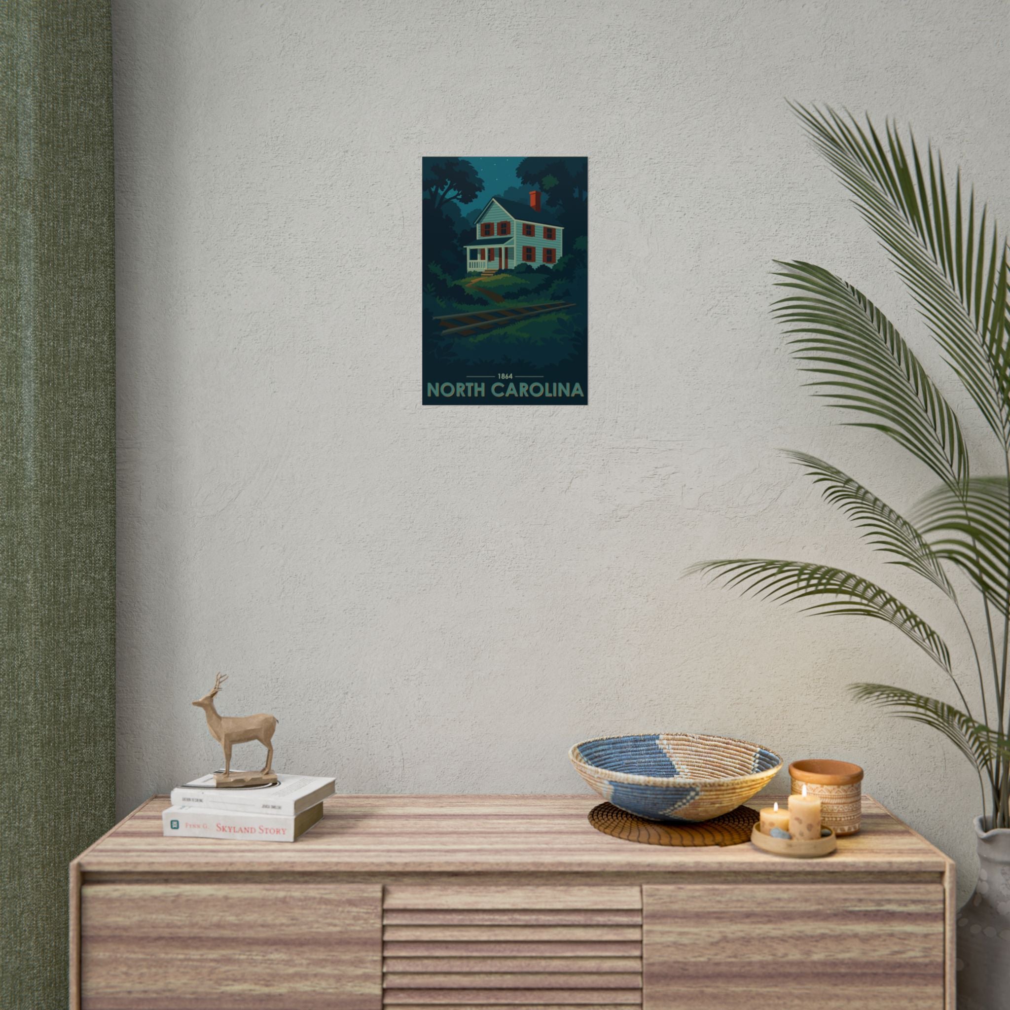 North Carolina Poster | 1864 | Vintage-Inspired Poster Print