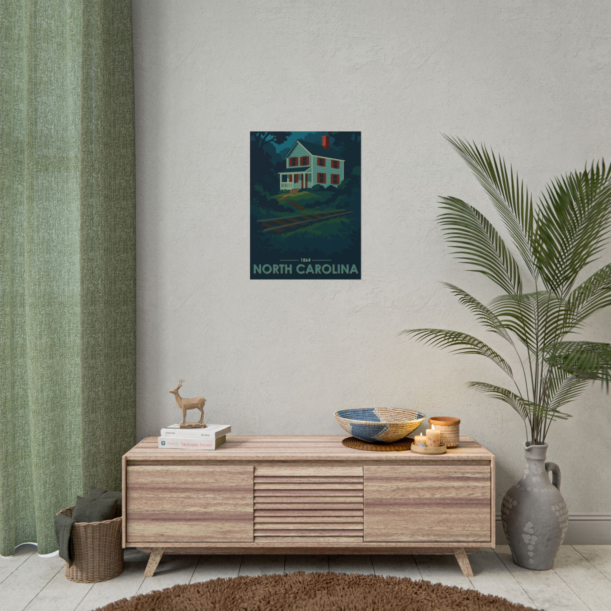 North Carolina Poster | 1864 | Vintage-Inspired Poster Print