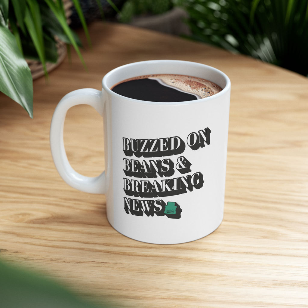 Buzzed on Beans and Breaking News | 1934 | Ceramic Mug