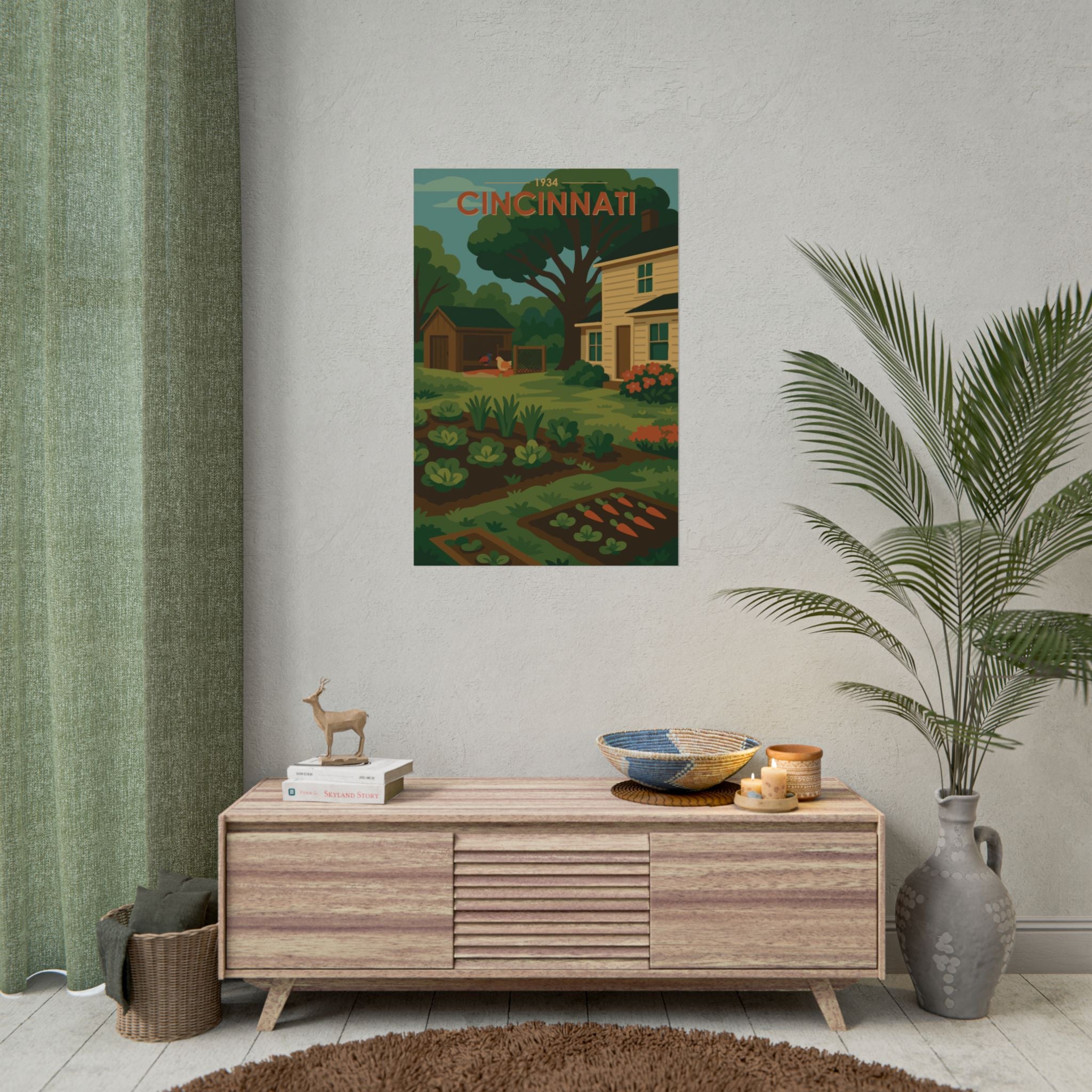 Cincinnati Poster | 1934 | Vintage-Inspired Poster Print