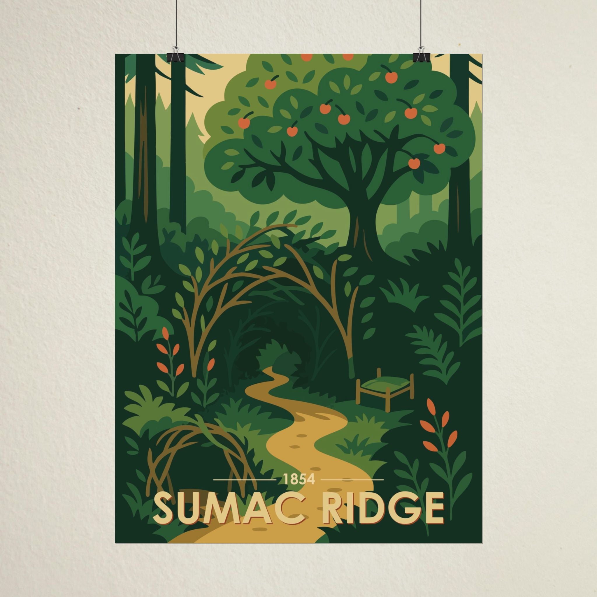 Sumac Ridge Poster | 1854 | Vintage-Inspired Poster Print