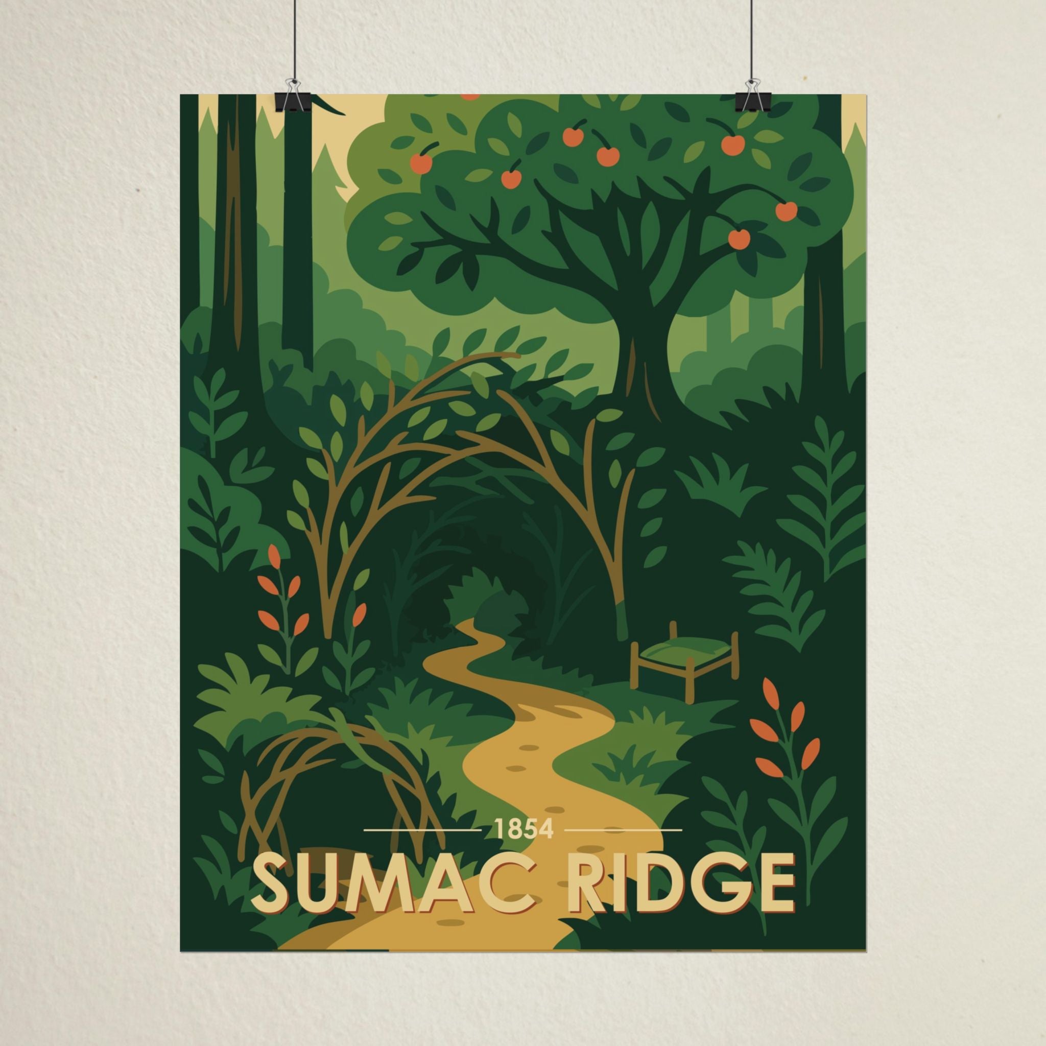 Sumac Ridge Poster | 1854 | Vintage-Inspired Poster Print