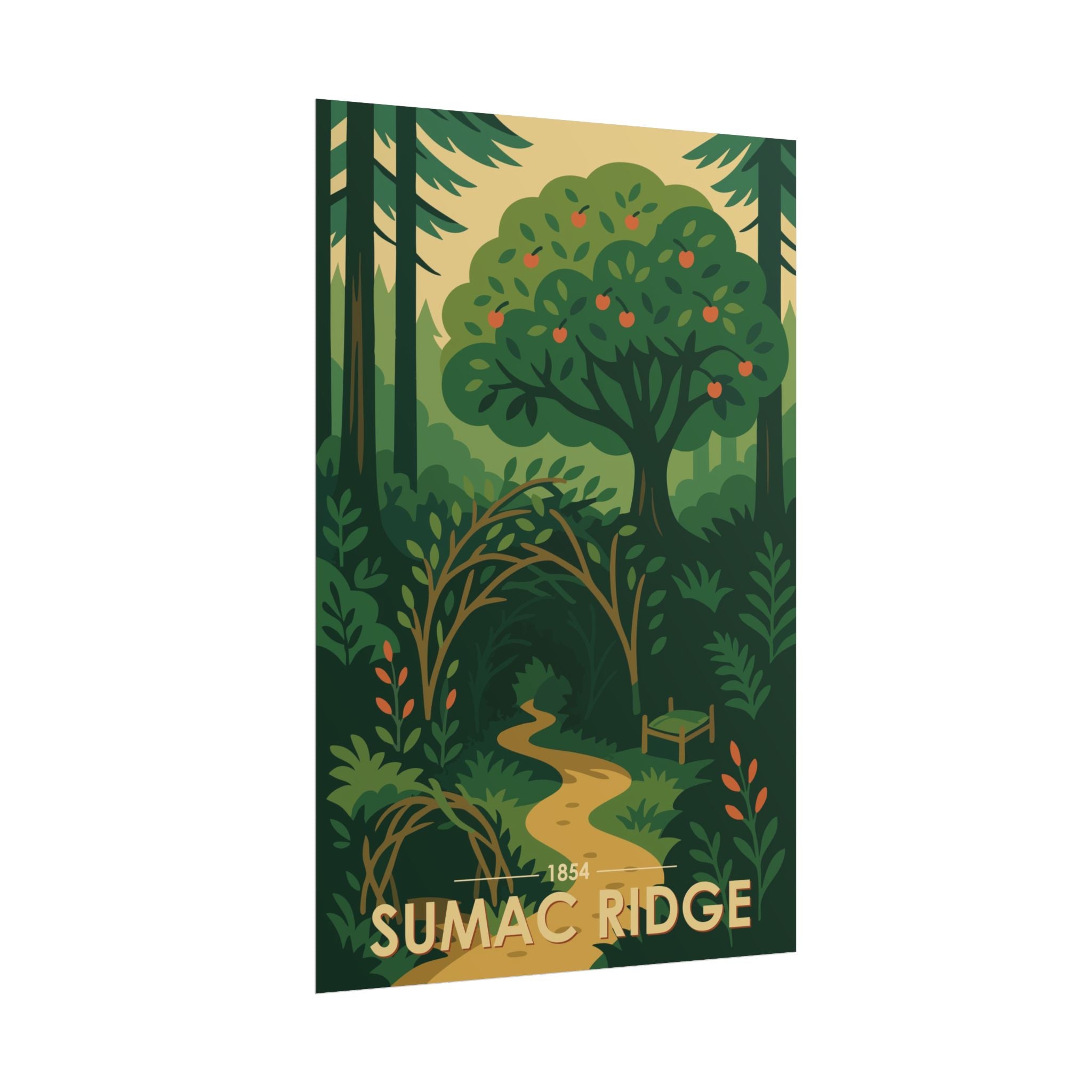 Sumac Ridge Poster | 1854 | Vintage-Inspired Poster Print
