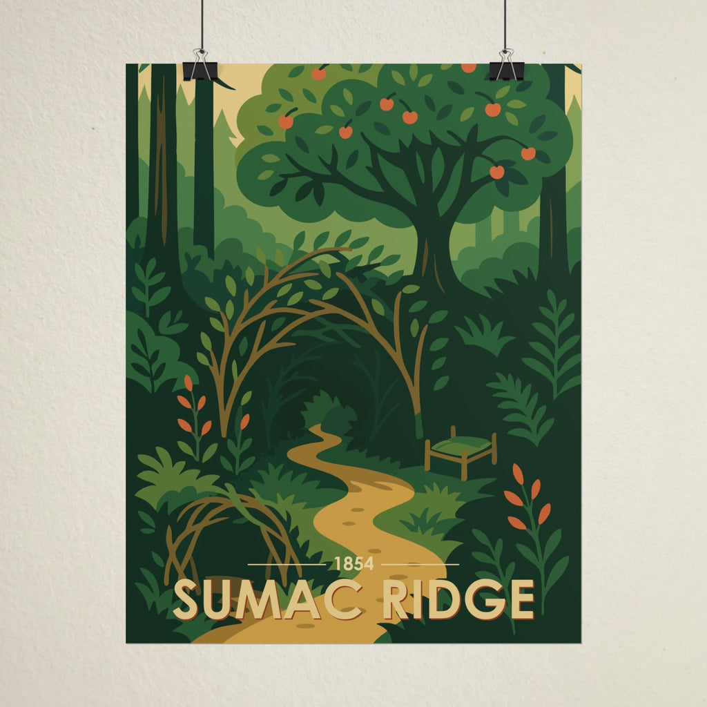 Sumac Ridge Poster | 1854 | Vintage-Inspired Poster Print