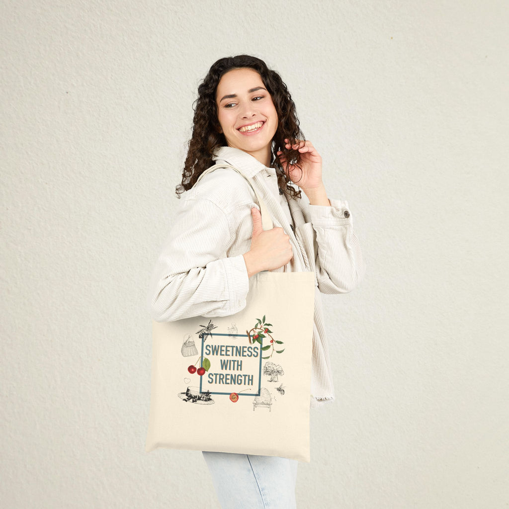Sweetness with Strength Tote | Cotton Canvas Bag | 1854 Summer Collection
