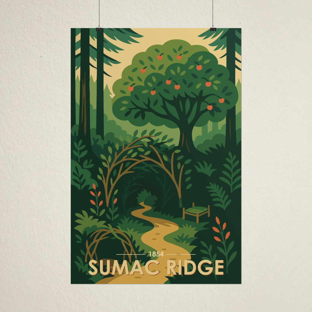 Sumac Ridge Poster | 1854 | Vintage-Inspired Poster Print