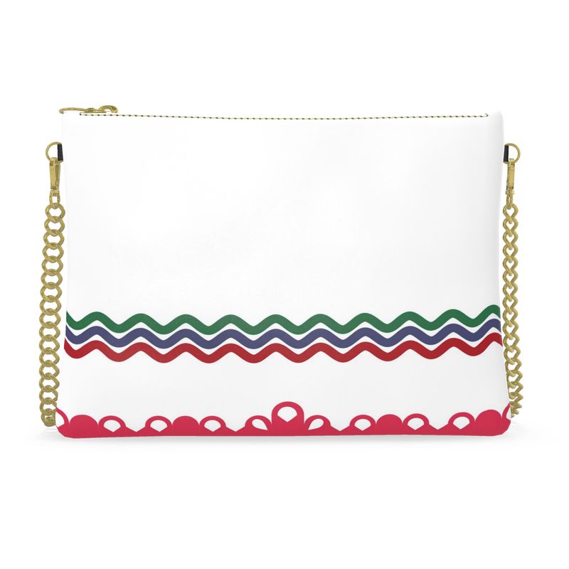 Crown and Rickrack Crossbody Bag With Chain | 1944 | Chic and Elegant