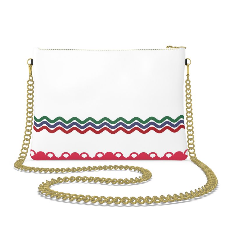Crown and Rickrack Crossbody Bag With Chain | 1944 | Chic and Elegant