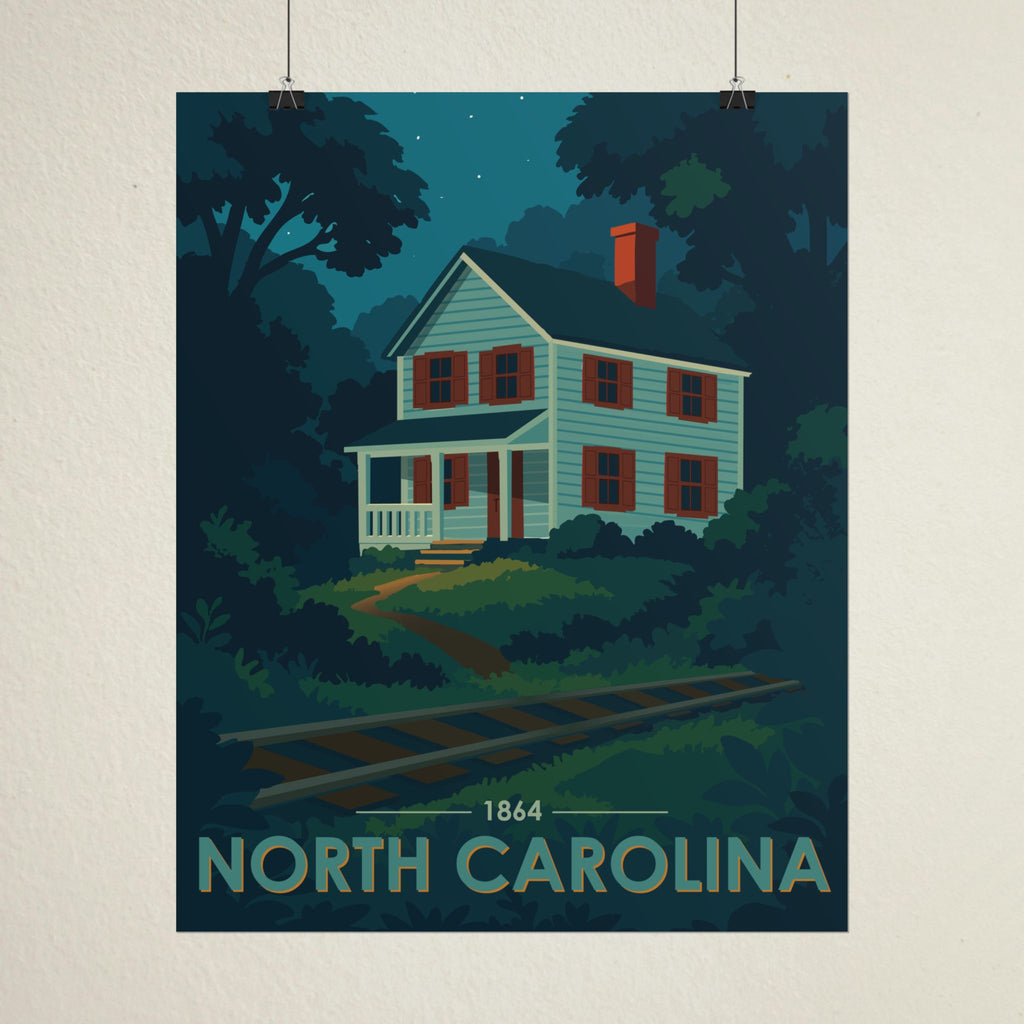 North Carolina Poster | 1864 | Vintage-Inspired Poster Print