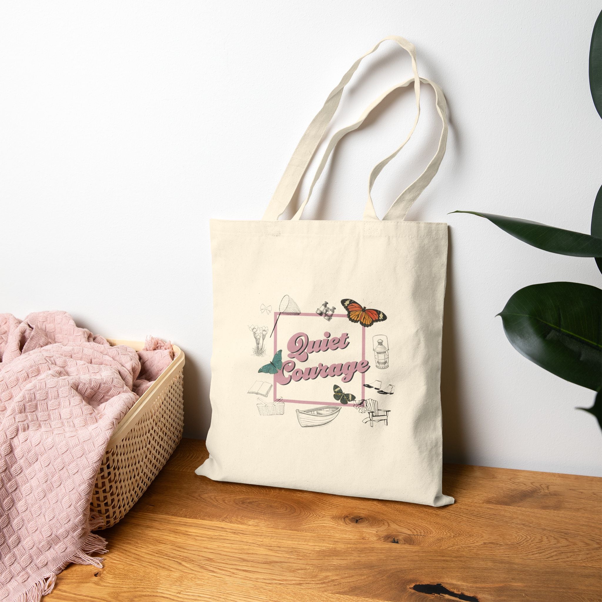 Quiet Courage Tote | Cotton Canvas Bag | 1904 Summer Collection