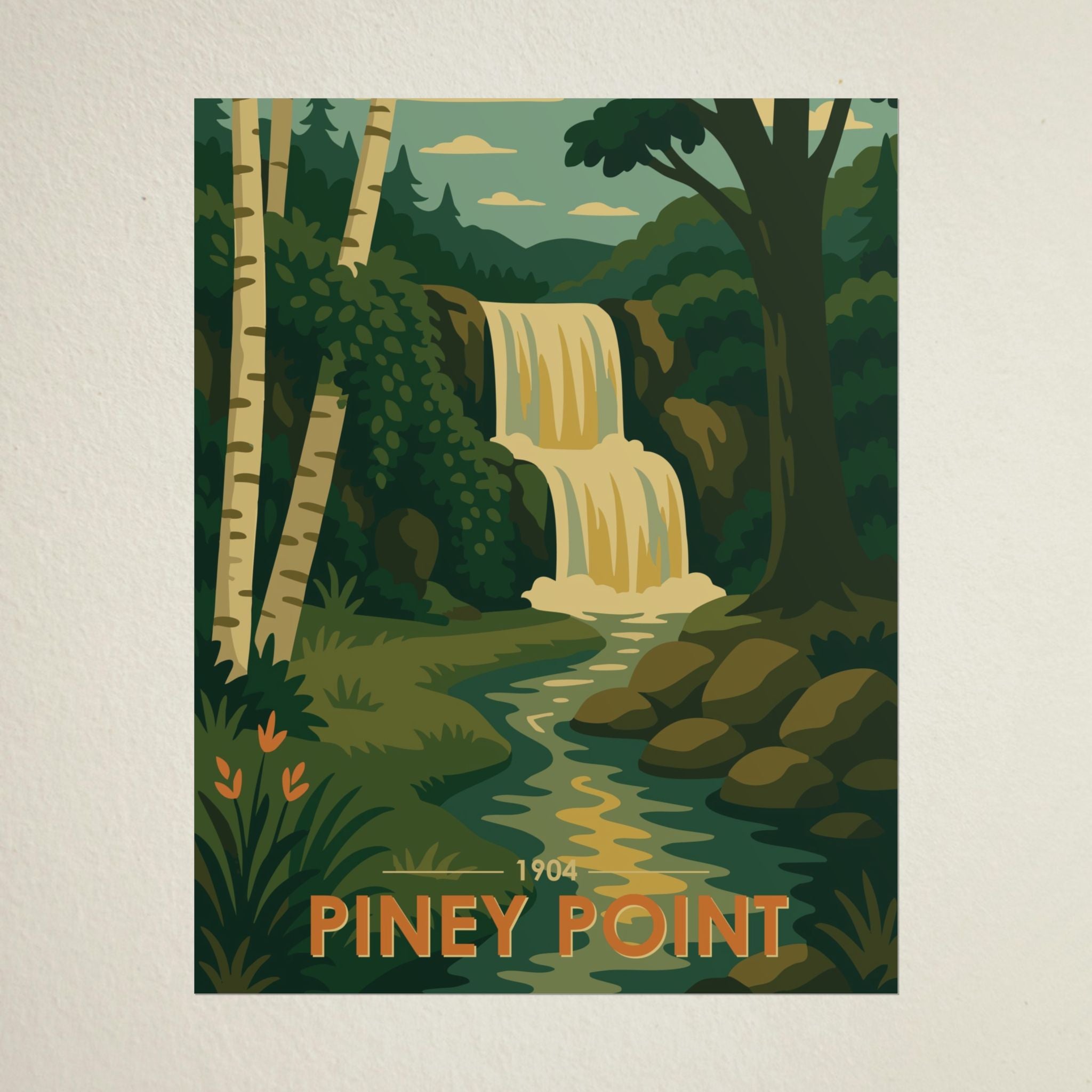 Piney Point Poster | 1904 | Vintage-Inspired Poster Print