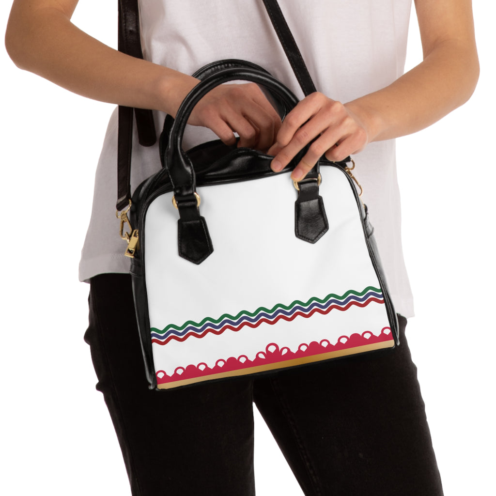 Crown and Rickrack Classic Bag | 1944 | PU Leather