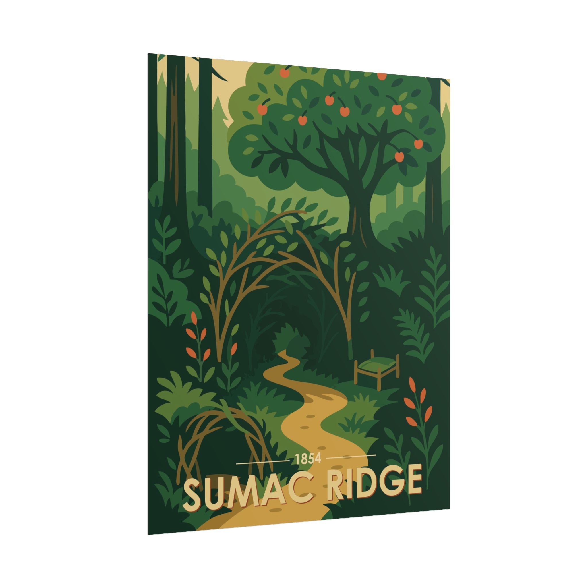 Sumac Ridge Poster | 1854 | Vintage-Inspired Poster Print