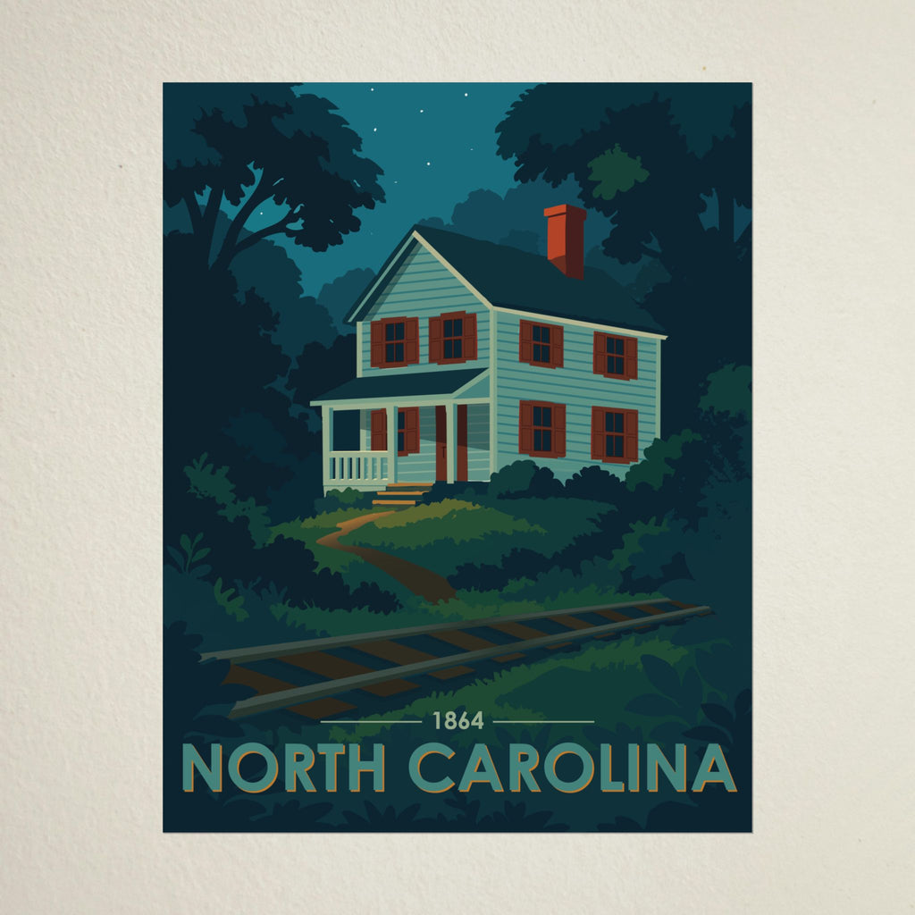 North Carolina Poster | 1864 | Vintage-Inspired Poster Print