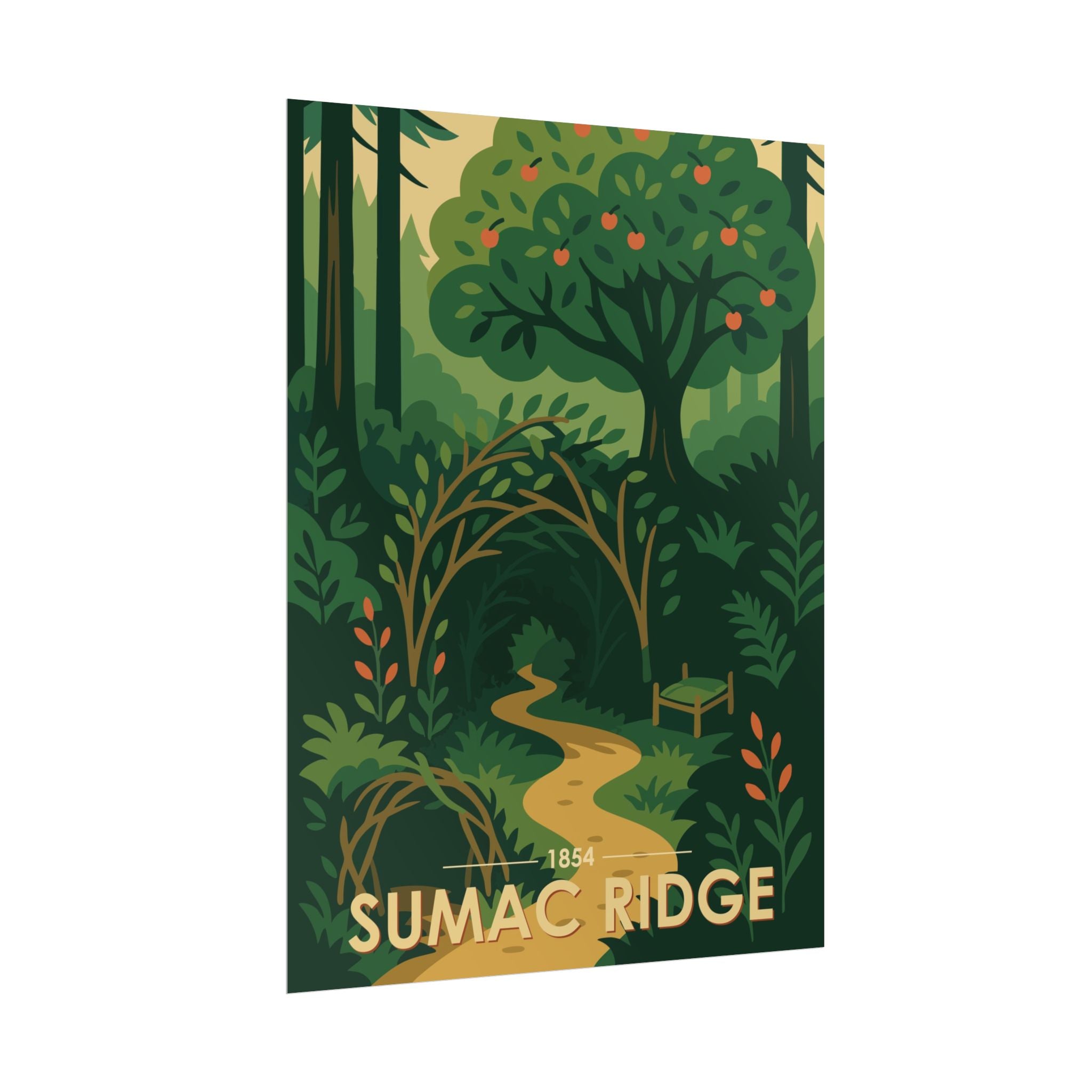 Sumac Ridge Poster | 1854 | Vintage-Inspired Poster Print