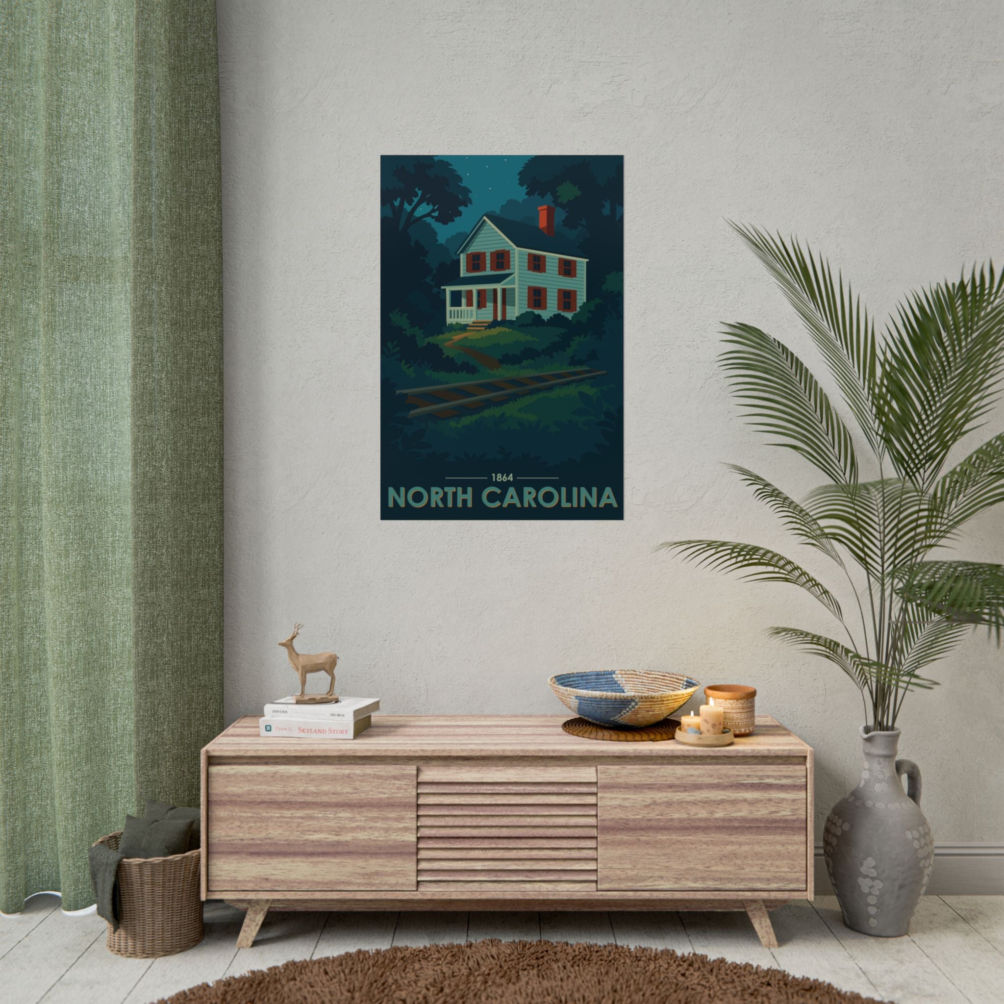 North Carolina Poster | 1864 | Vintage-Inspired Poster Print