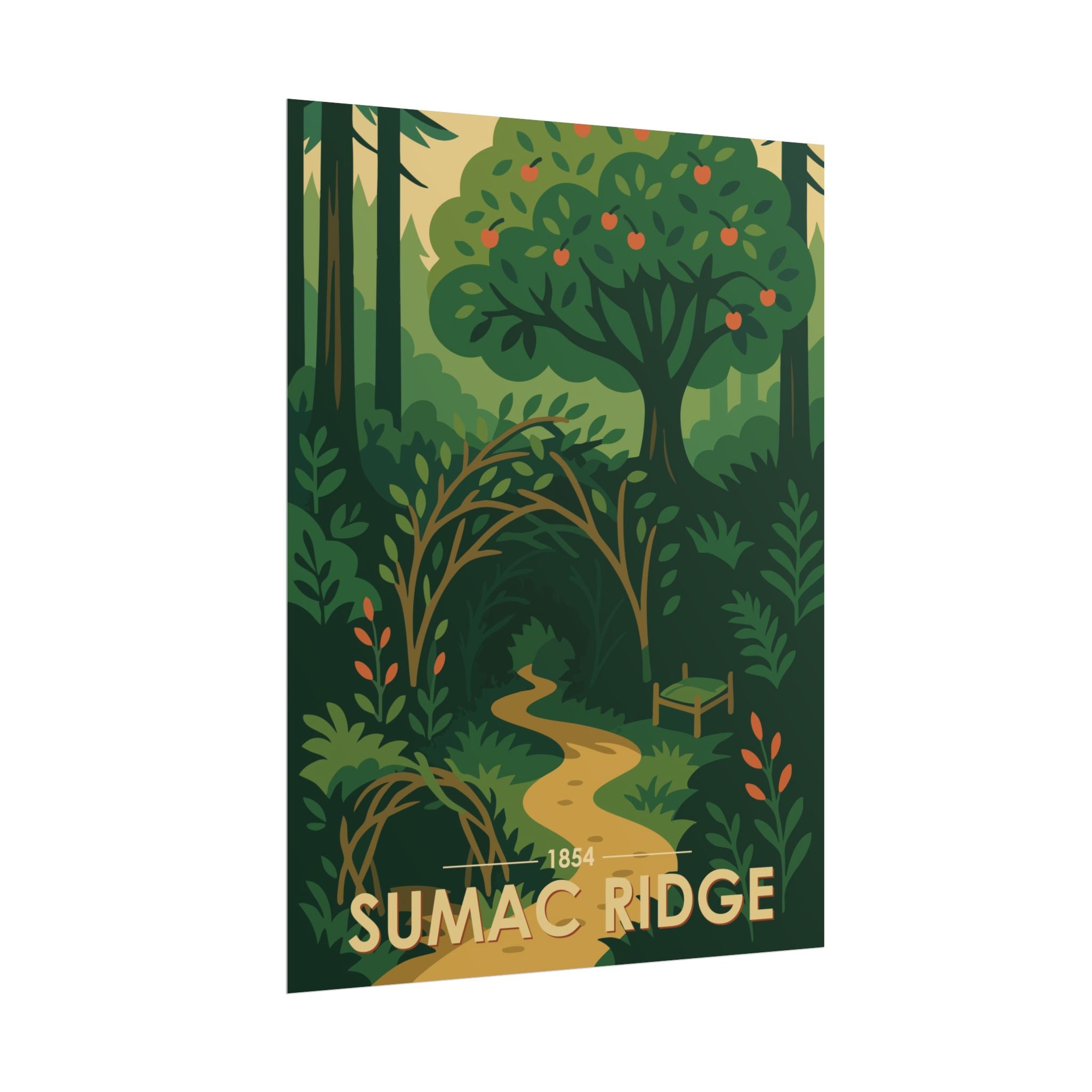 Sumac Ridge Poster | 1854 | Vintage-Inspired Poster Print