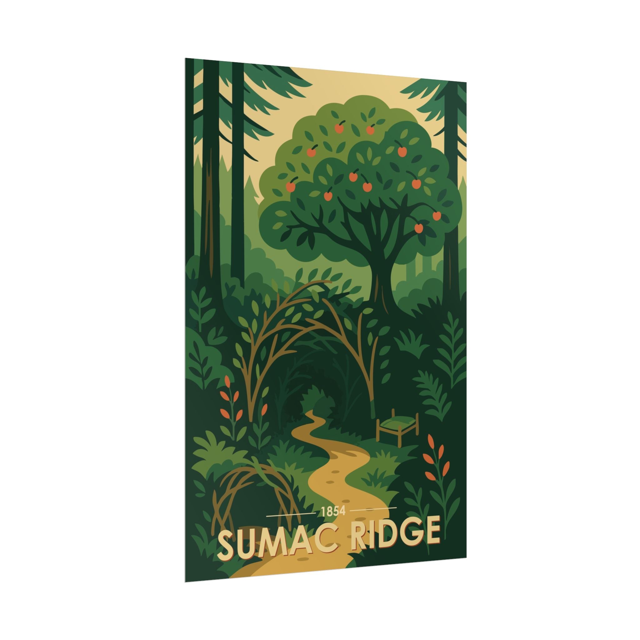 Sumac Ridge Poster | 1854 | Vintage-Inspired Poster Print