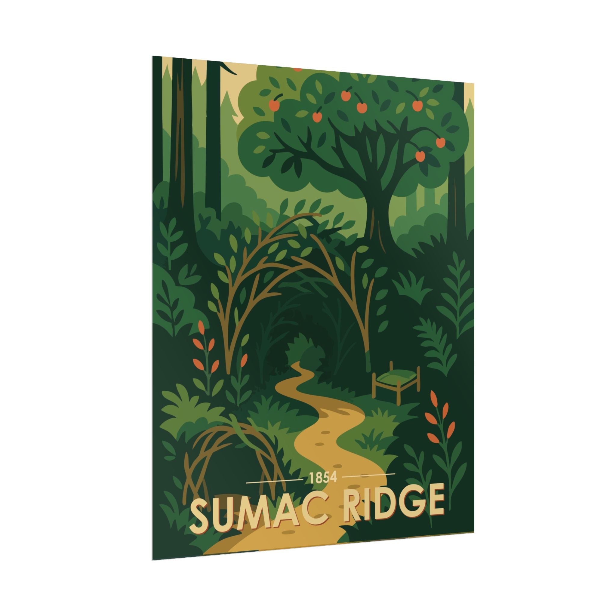 Sumac Ridge Poster | 1854 | Vintage-Inspired Poster Print