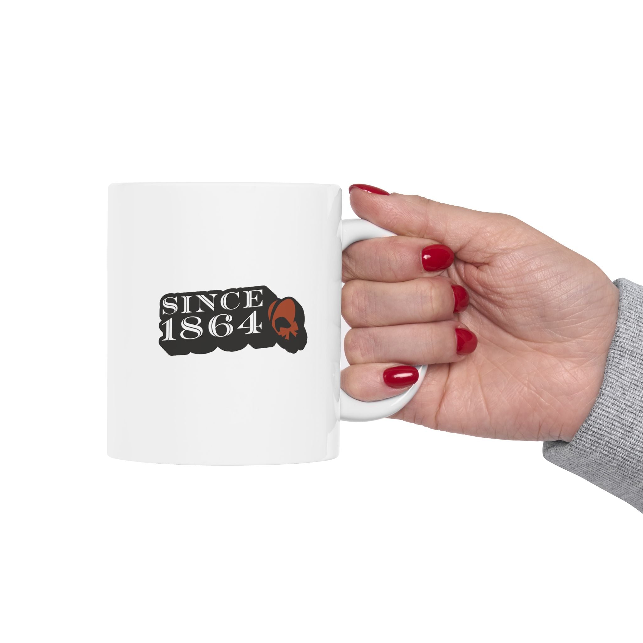Warmed by Courage, Powered by Coffee | 1864 | Ceramic Mug