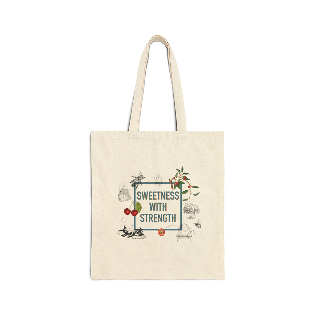 Sweetness with Strength Tote | Cotton Canvas Bag | 1854 Summer Collection