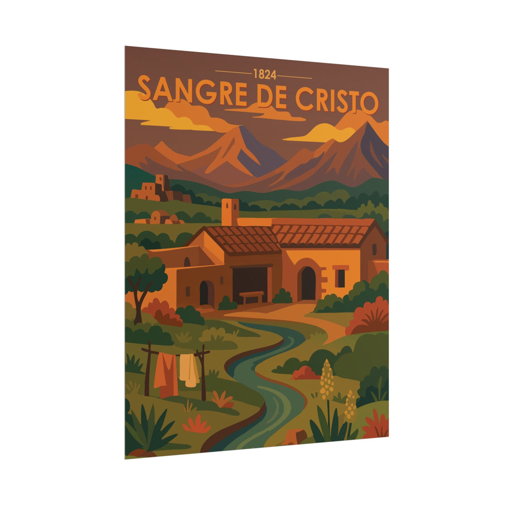 Sangre de Cristo Poster | 1824 | Vintage-Inspired Poster Print