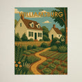 Williamsburg Garden Poster | 1774 | Vintage-Inspired Poster Print
