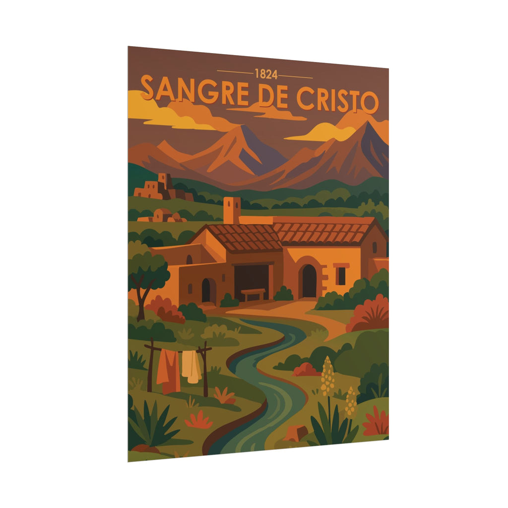 Sangre de Cristo Poster | 1824 | Vintage-Inspired Poster Print