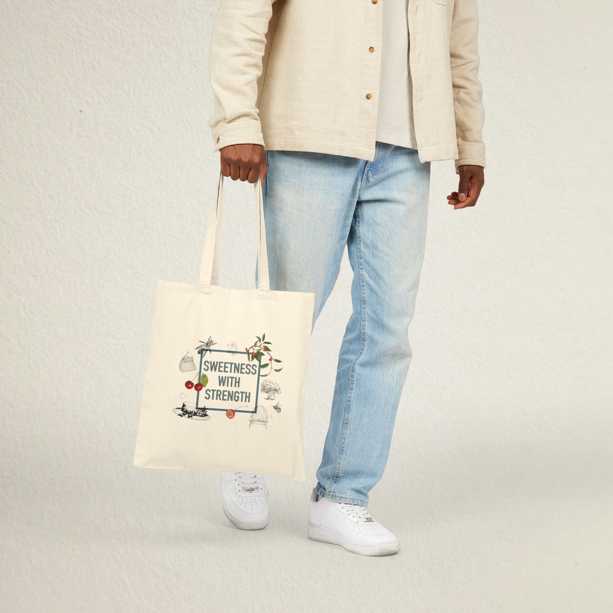 Sweetness with Strength Tote | Cotton Canvas Bag | 1854 Summer Collection
