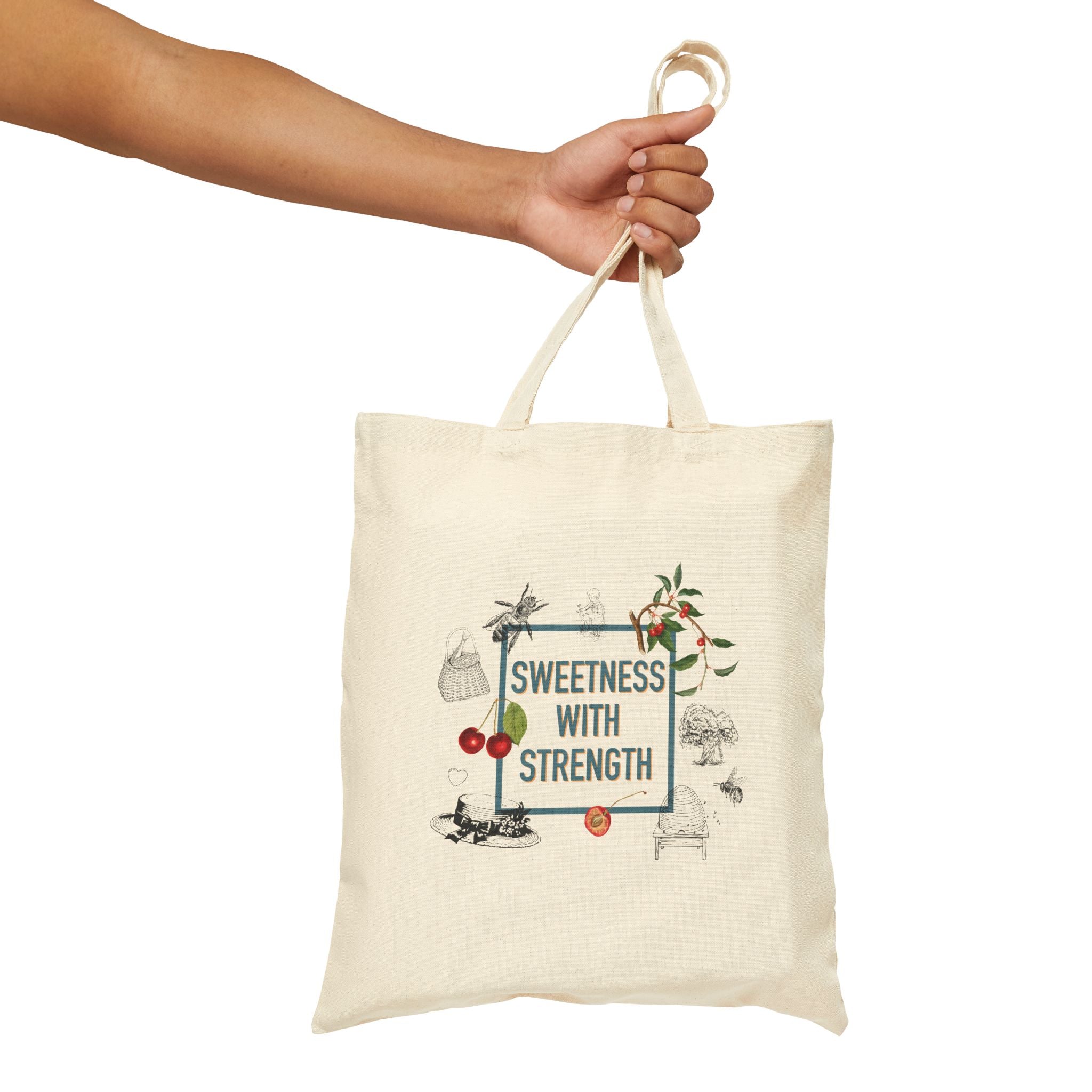 Sweetness with Strength Tote | Cotton Canvas Bag | 1854 Summer Collection