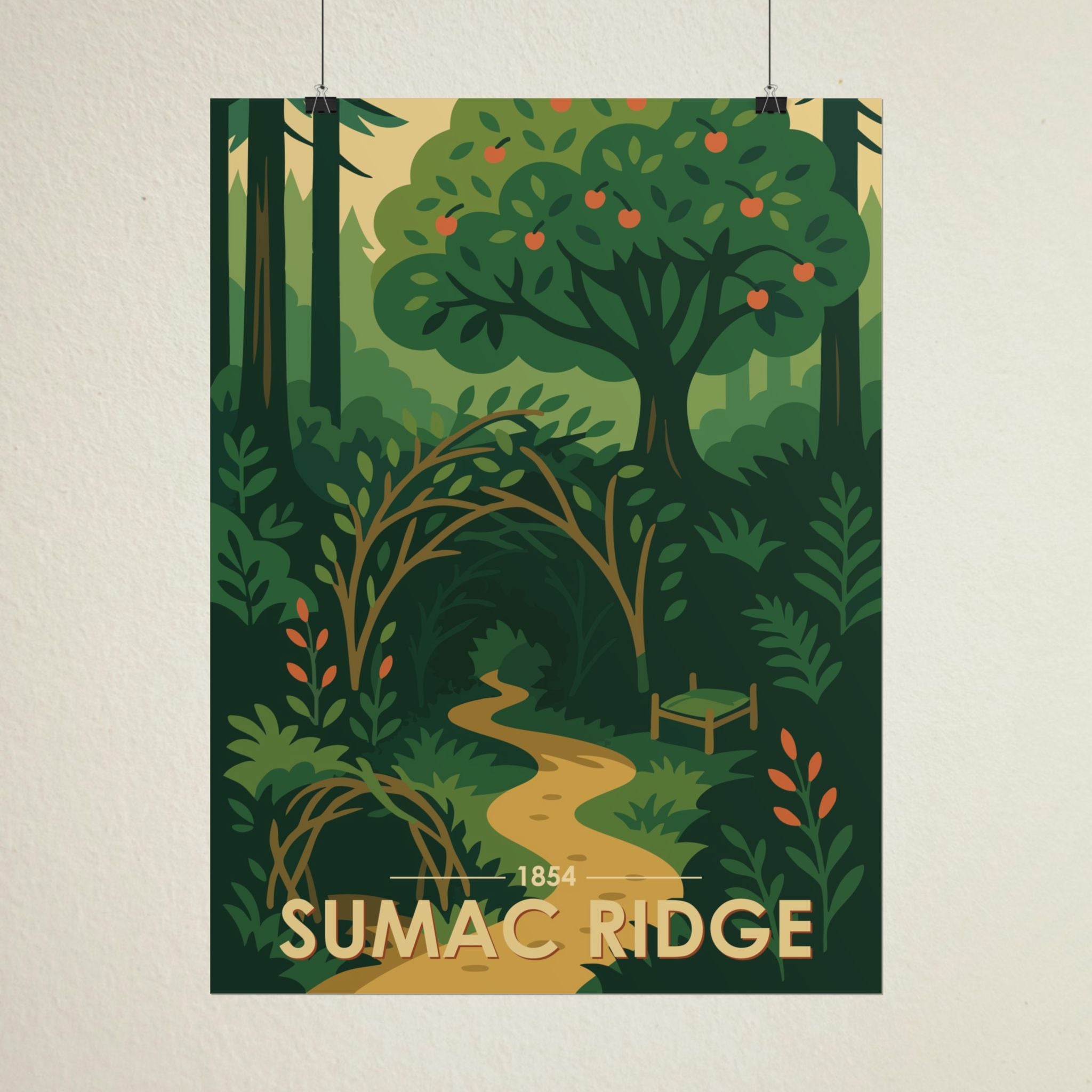 Sumac Ridge Poster | 1854 | Vintage-Inspired Poster Print