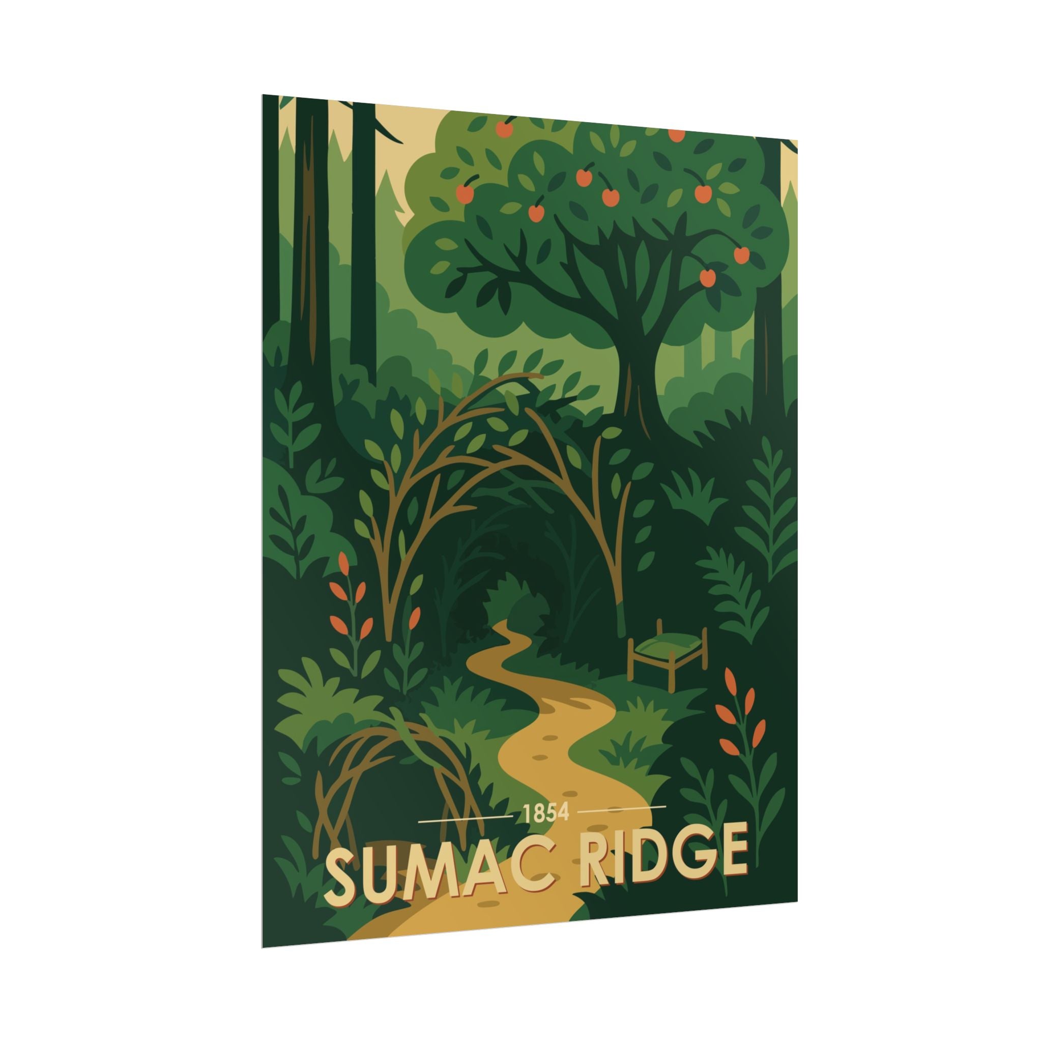 Sumac Ridge Poster | 1854 | Vintage-Inspired Poster Print